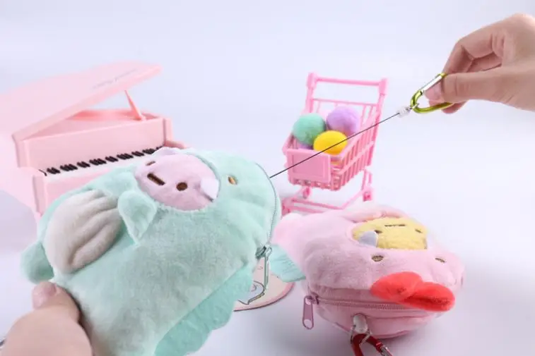 1 шт. милые Мультяшные сумочки Sumikko Gurashi Corner Bio Creature Dinosaur плюшевые для девочек