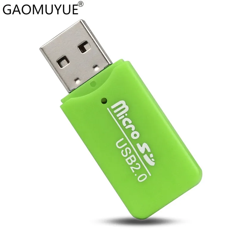 GAOMUYUE USB 2,0 кард-ридер для tf карт в кард-ридере s для microsd и micro sd карты с адаптером SD на выбор C-1