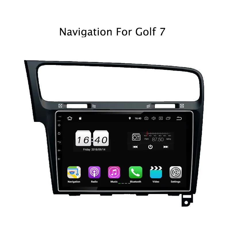 Clearance 10.1Inch PX30 Android 9.0 Car DVD Multimedia Player For VW Golf 7 2014-2018 GPS Navigation Radio Stereo Audio 2