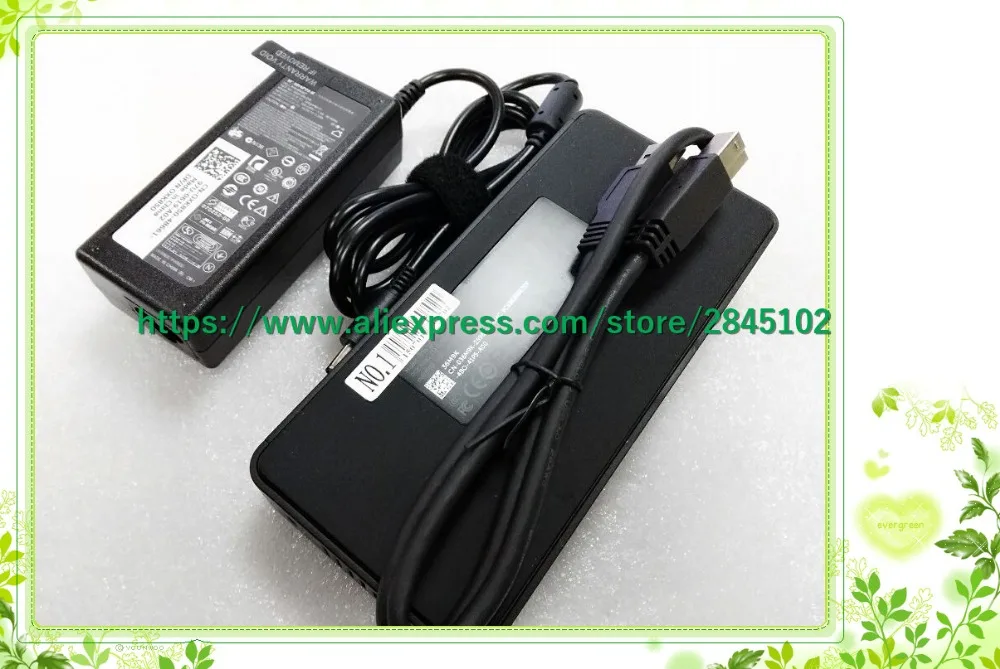 

free shipping for Dell 036M9K 36M9K 02YW4F 2YW4F USB 3.0 Docking Station Port Replikator CHARGER 19.5V3.34A D3100 USB 3.0 U