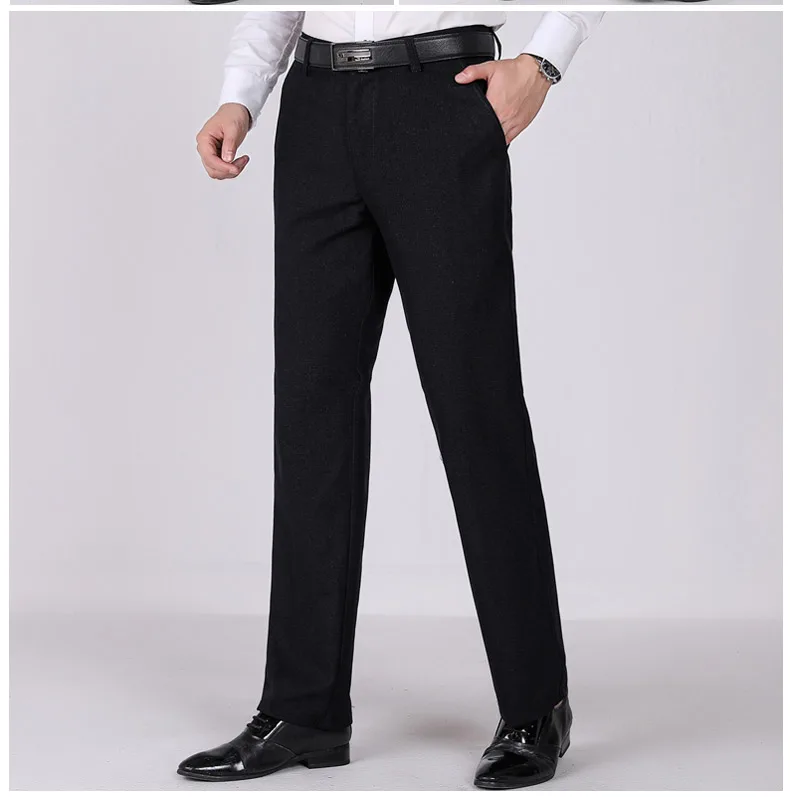 Весна зима мужской костюм брюки свободные мужские формальные брюки бизнес классика офисная одежда мужские прямые брюки костюм Homme