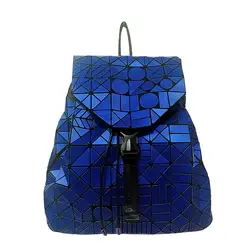 Японский стиль женские рюкзаки женский матовый Геометрия сумка на плечо шнурок студенческий школьный рюкзак для девочки-подростка сумка