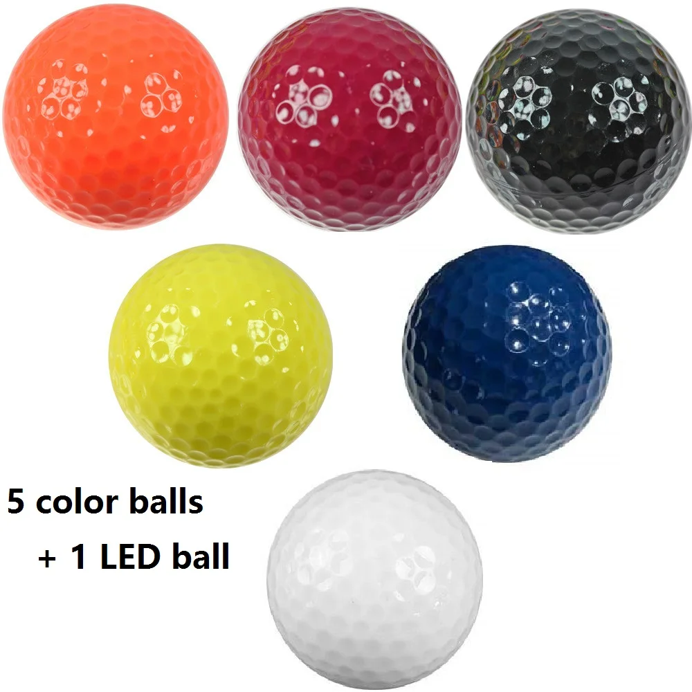 

Golf Color Ball with One LED Golf Ball 5 color balls with One Led ball