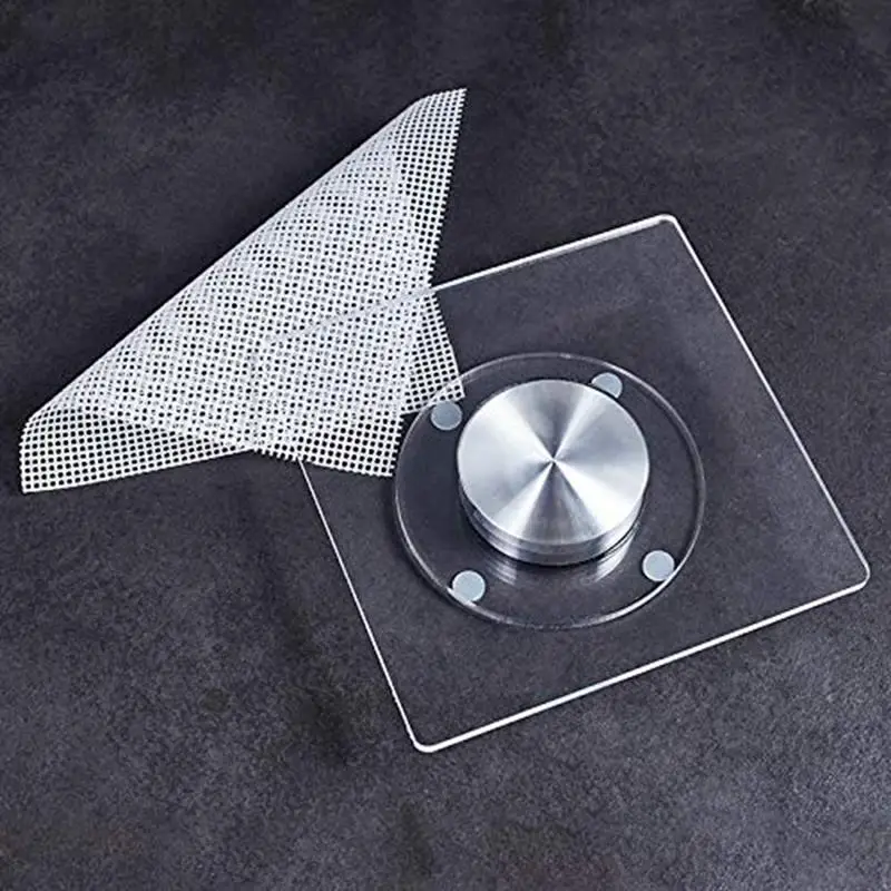 

DIY Cake Baking Tools Metal Cake Plate Turntable Rotating Anti-Skid Round Cake Stand Decorating Rotary With 6 Scriber Needles