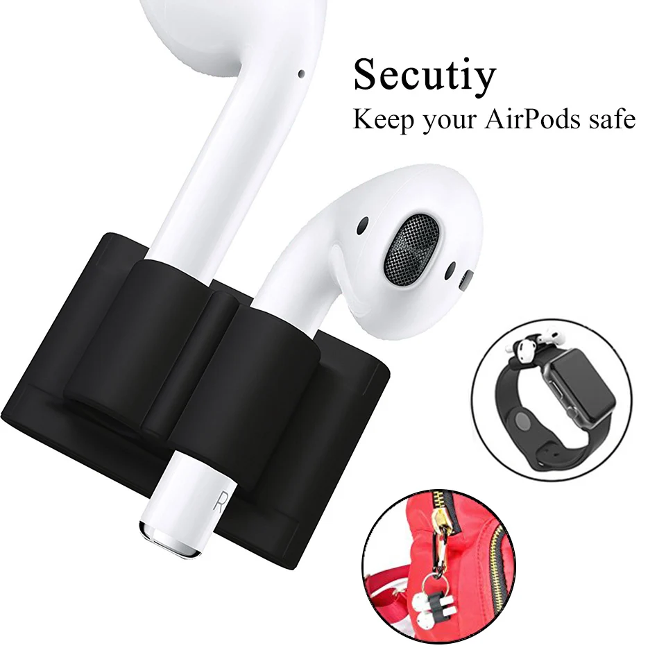 Pack of 7 Accessories Silicone Protective Cover Pouch Case& Anti Lost Strap & Ear Cover Hooks for Apple AirPods Case 3