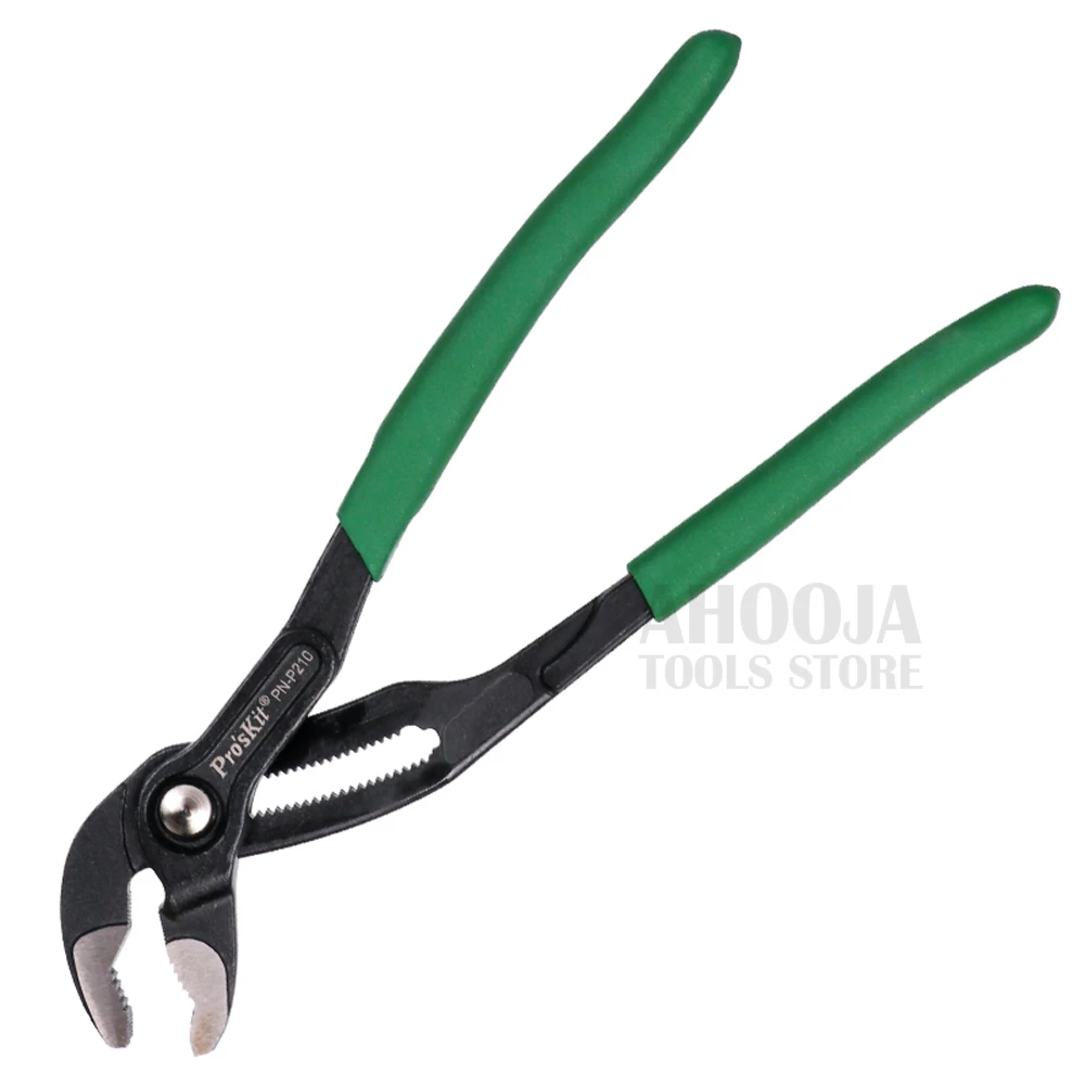 Pro'sKit PN-P210 Water Pump Pliers 2-Piece Multifunctional Plier Quick-Release Straight Jaw Groove Joint Pliers Plumbing Pliers