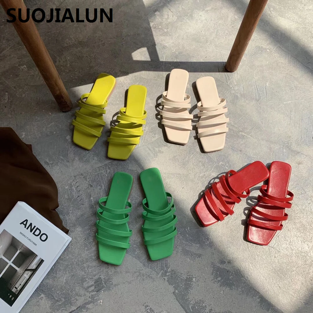 

2019 Summer Women Flat Sandals Summer Gladiator Roman Ladies Strap Flip Flops Casual Outdoor Beach Slippers Elegant Ladies Shoes