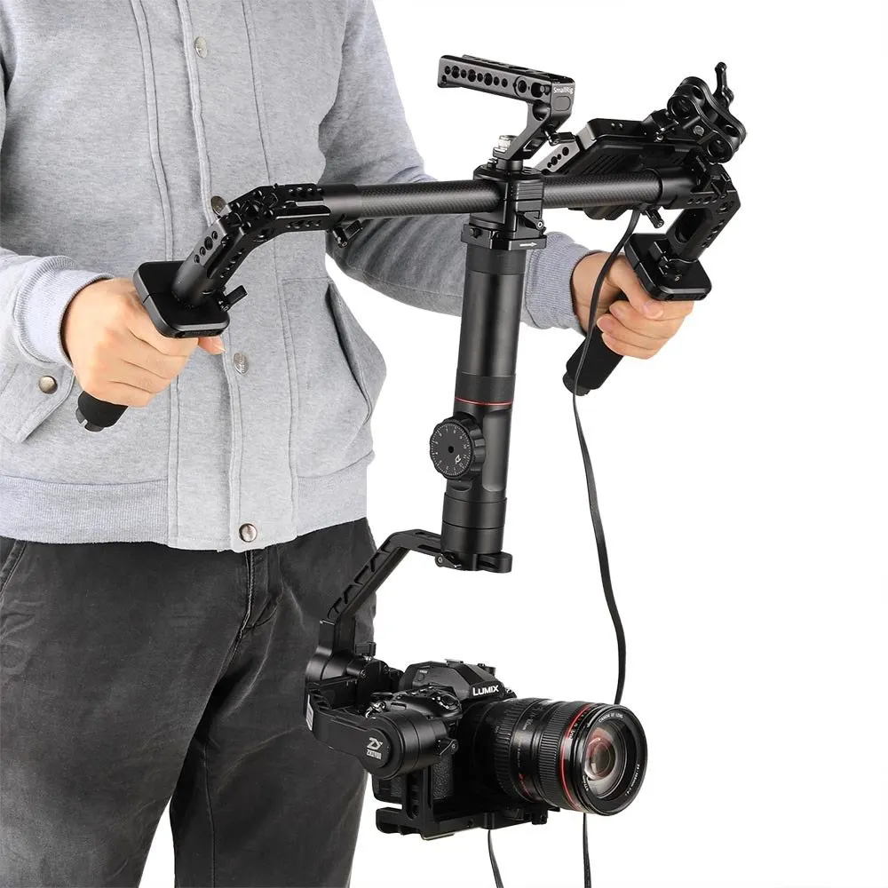 SmallRig двойная рукоятка с 25 мм стержневым зажимом Nato рельсы для DJI Ronin S/Zhiyun Crane серии ручной карданный-2210