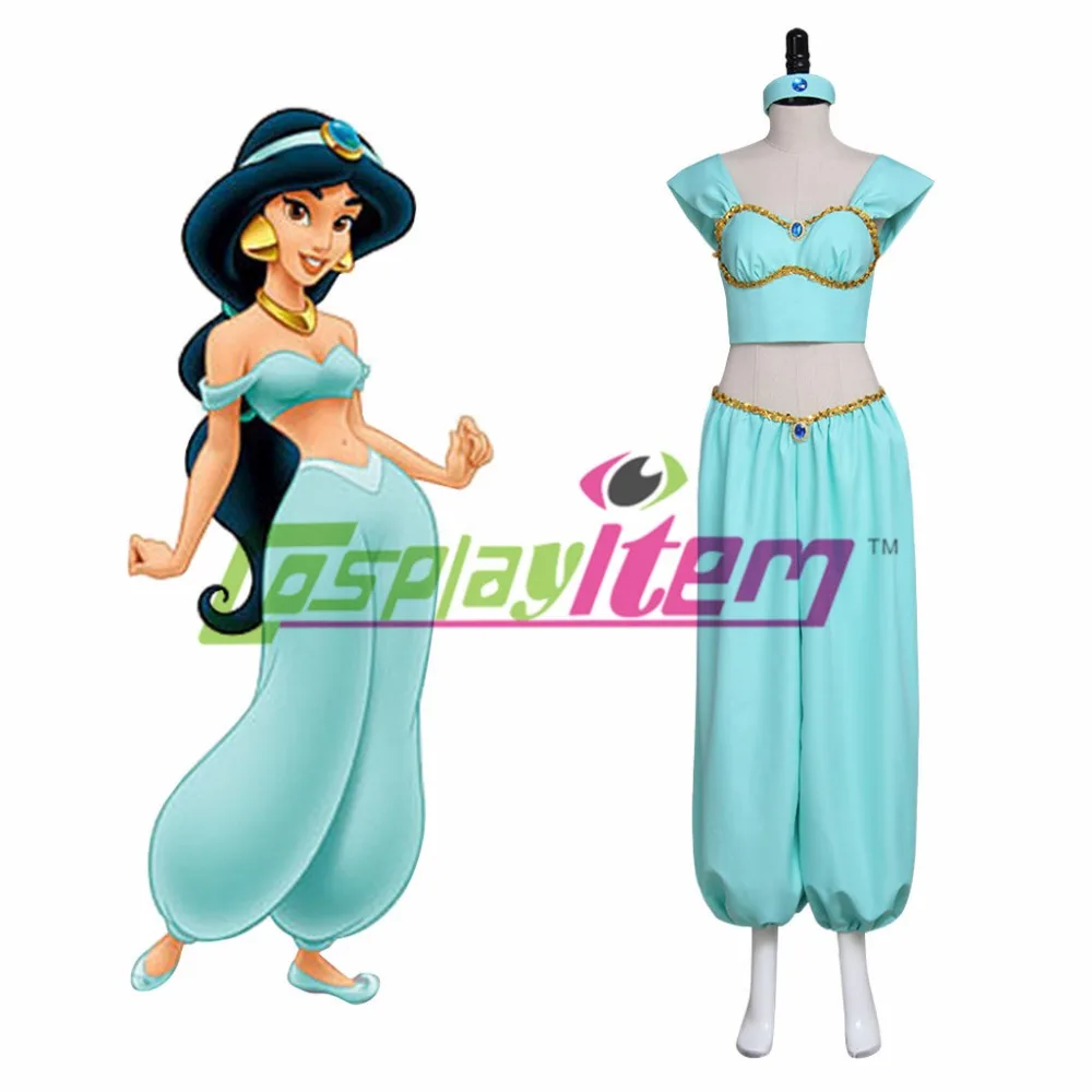 Custom Made Aladdin Cosplay Princess Jasmine Costume Adult Women's