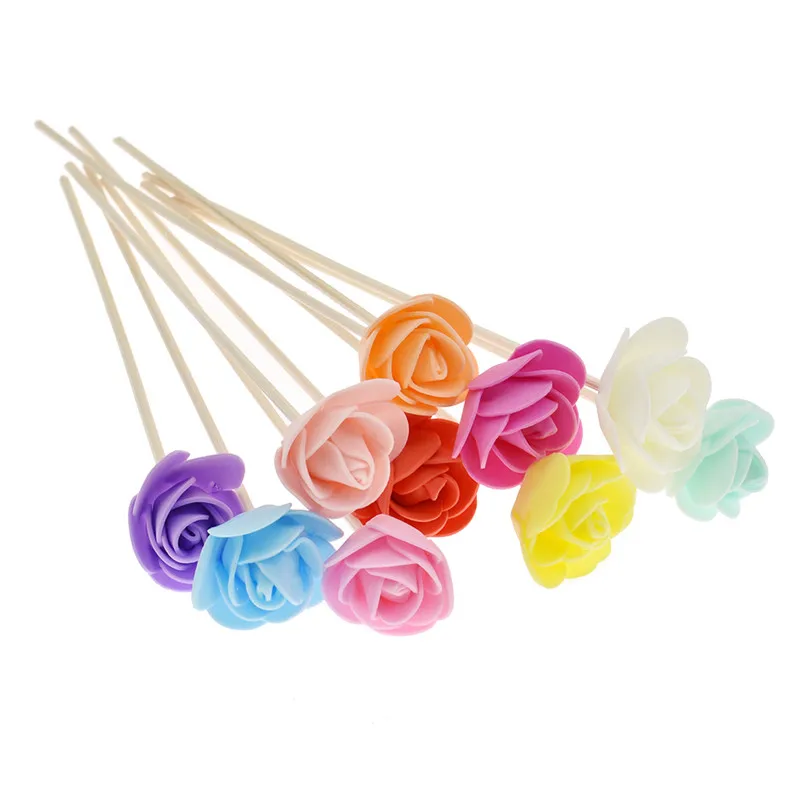 

10pcs PE Rattan Artificial Flowers Fragrance Sticks 3mm Diffuser Replacement Refill Sticks DIY Handmade Home Decor Wholesale