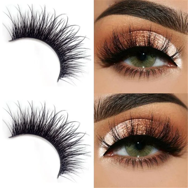 

eyelashes for extension Women Eye Makeup Tools Accessories 3D False Eyelashes Long Lasting Lashes Natural Lightweight Eyelashes
