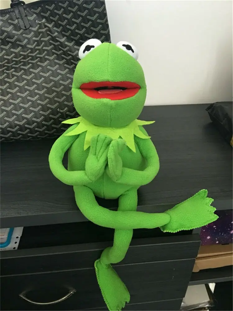 Игрушка плюшевая лягушка Kermit Улица Сезам 38 см | Игрушки и хобби