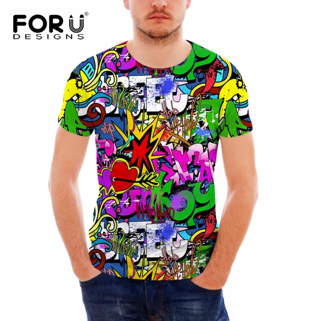 FORUDESIGNS Wholesale Interesting T shirt Free Style Design Elastic