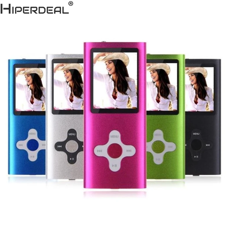 

HIPERDEAL Mp3 Player 8GB Slim Digital MP3 Player LCD Screen FM Radio Video Games MovieHW HW