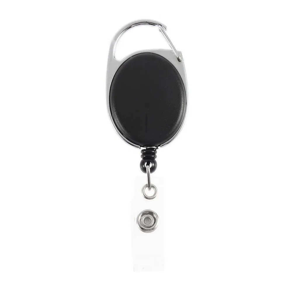 

TOPIND Fly Fishing Zinger Retractor Stopper Tool Holder Clip on Tether Retractable Reel Badge Holder Key Chain Nylon Cord