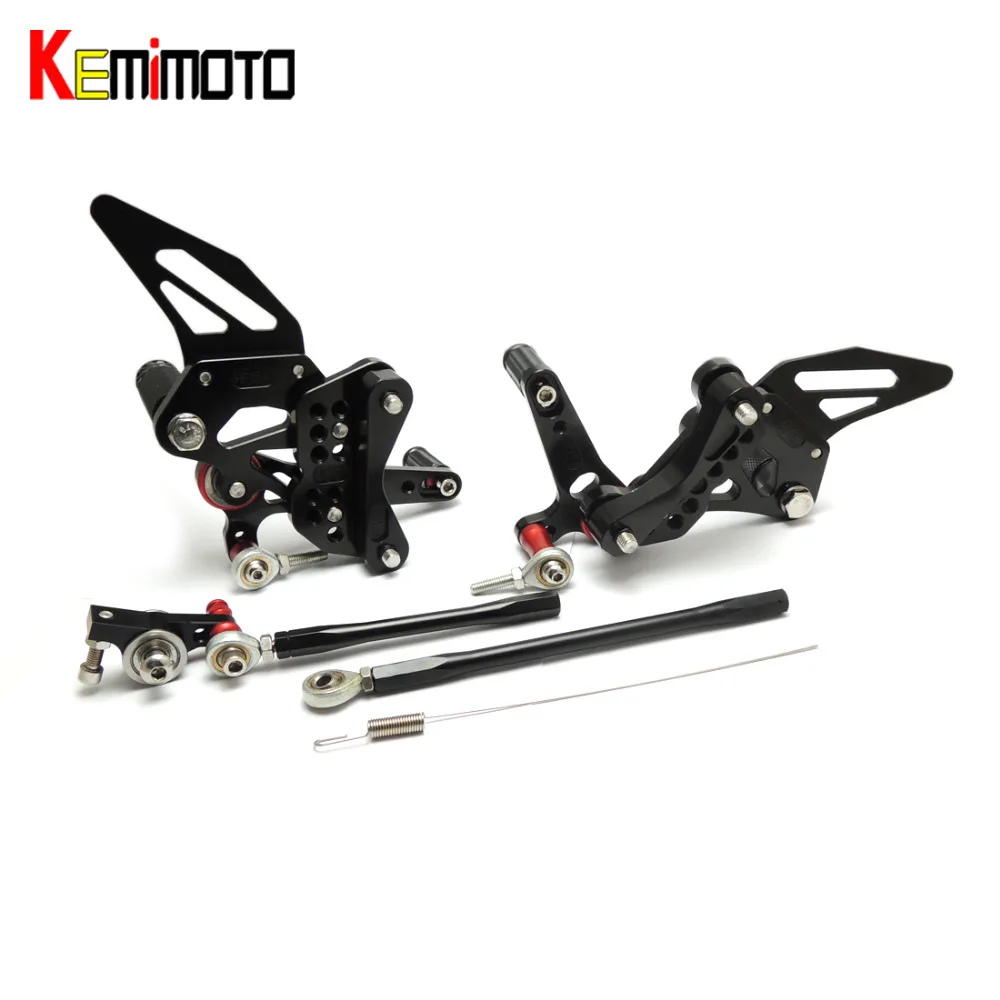 

KEMiMOTO For BMW S1000 RR 2015 2016 2017 CNC Adjustable Rearsets Foot rest Foot pegs Footrest Black Footrest Motorcycle