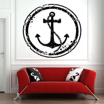 

Sea Anchor Rope Coastal Nautical Home Decor Wall Sticker Vinyl Removable Mural Room Design Pattern Art Decals Kids Room 3321