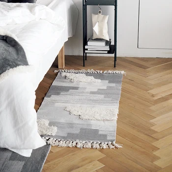 

Nordic Rug Gradient Color Living Room Bedroom Rugs Moroccan Style Home Floor Carpet Tapis Enfant Chambre Pink Blue 60x130cm