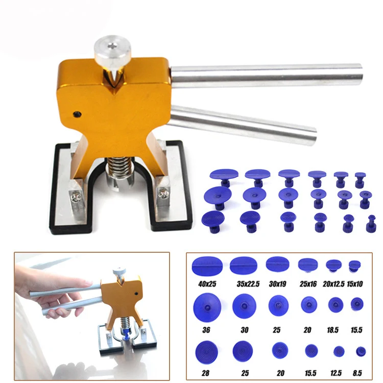 

Car Body Paintless Dent Lifter Repair Tool Puller + 18 Tabs Hail Removal Tool