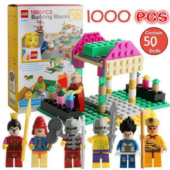

Third-generation upgrade 1000pcs DIY Building Block Contain 50 Dolls Educational Toys Compatible With LegoINGly Bricks Gifts