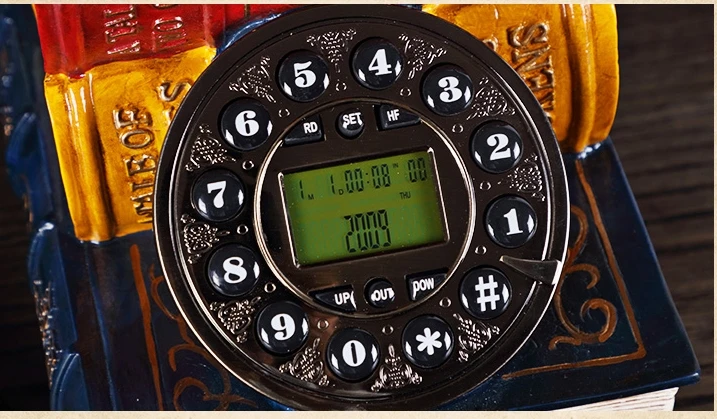 Мода телефон антикварные старинные вращающийся циферблат чисел телефон