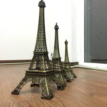 Torre Eiffel, adornos para el hogar, Torre francesa, Artesanía de metal, modelo de construcción de decoraciones de la torre de París