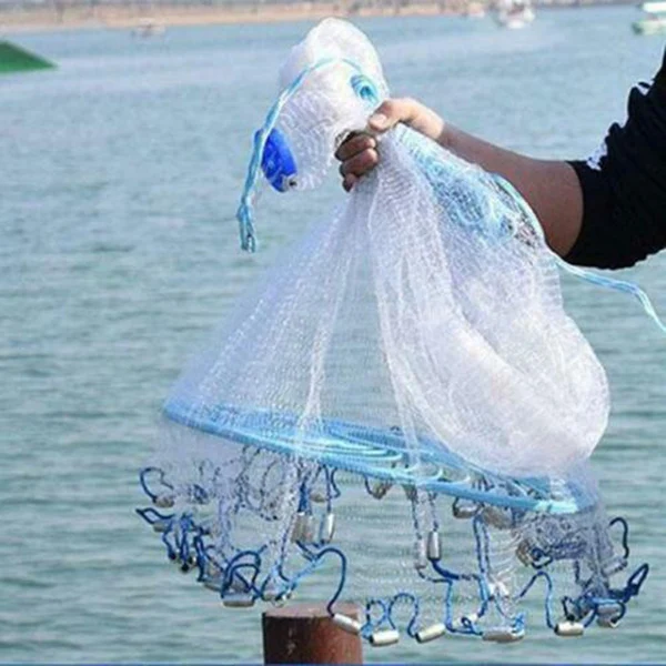 

Fishing Net Aluminum Ring USA Catch Catcher Portable Tool Outdoor Hand Throw EDF88