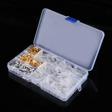 1 Box of 100 Pairs 3.9mm Motorcycle Brass Male & Female Wire Terminals Connectors With Insulation Sleeve