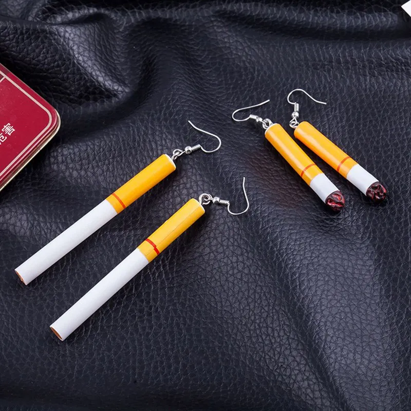 

Fashion Woman Earrings Wholesale Cigarette Butts Earrings Restoring Ancient Ways Gout Contracted Girl Dangle Earring For Women