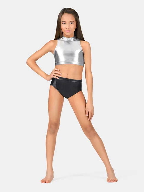 metallic booty shorts (2)