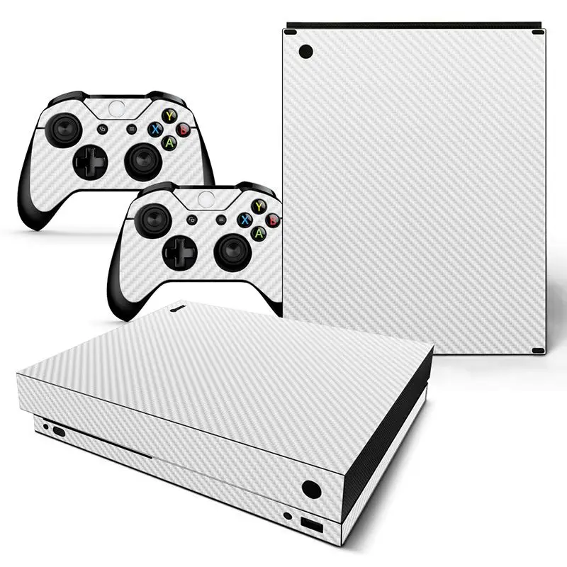 Новые дизайнерские наклейки из углеродного волокна для консоли xbox one X и 2 контроллеров