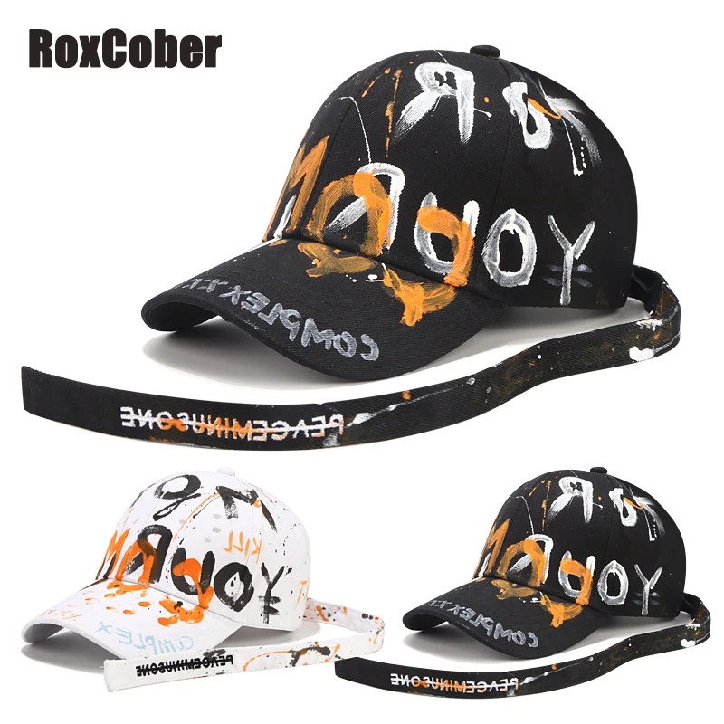 Модные бейсболки ручной работы [RoxCober] в стиле граффити для мужчин и женщин