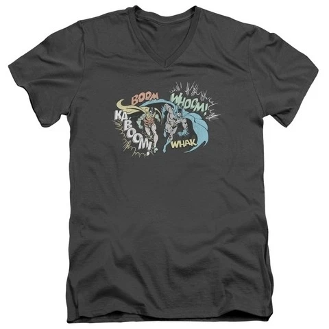 Trevco Dco-Action Duo - Short Sleeve Adult 30-1 Tee V-Neck - Charcoal 2X (1)