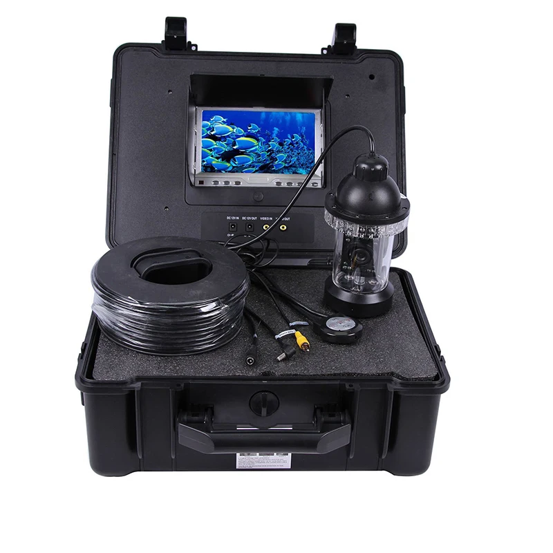 360 Rotation 50Meter Cable Underwater Camera For Fishing With Monitor