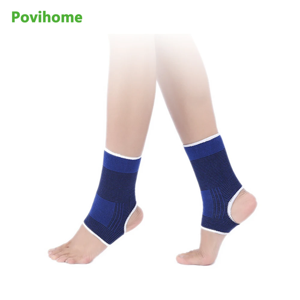 

Blue Polyester Cotton Knitted Warm Health Care Foot Protection Ankle Movement Protector Z743