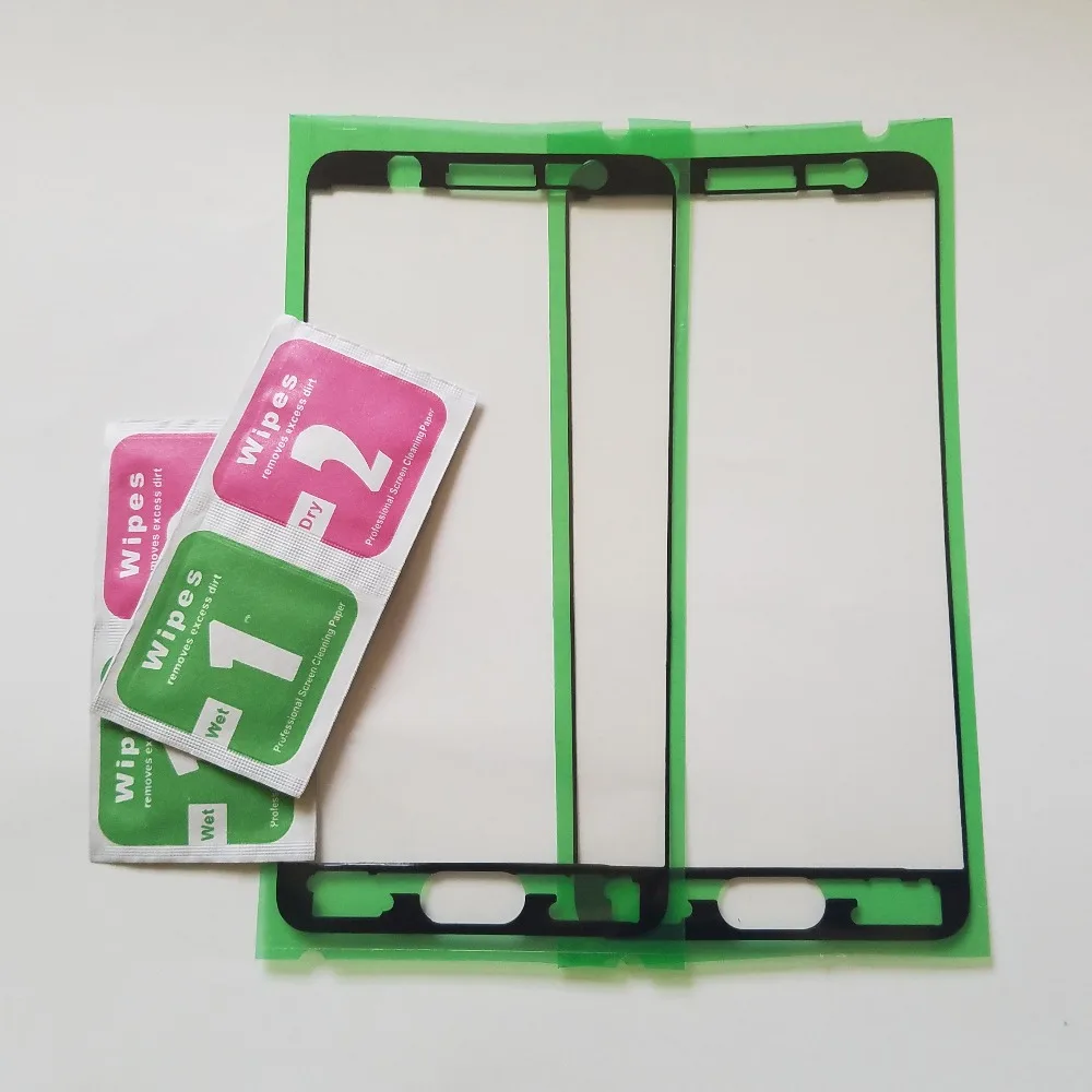 

(2pcs) For Samsung Galaxy J5 Prime G570 G570F J7 Prime G610 G610F Phone Housing Frame Pre-Cut Adhesive LCD Plate Sticker Glue