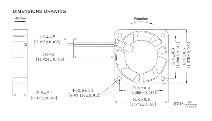 2 шт./лот 40*40*10 мм DC5V 12 V 24 V двойной шариковый подшипник 4010 2Pin охлаждения бесщеточный вентилятор 40 мм Ювелирные наборы с маленьким Вытяжной вентилятор для 3D-принтеры