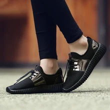 Couple Mesh Gold Men Casual Shoes Summer Fashion Breathable Durable Lace-Up sapatos Walking Casuais Male Free Shipping