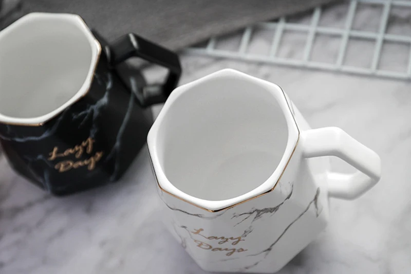 420 мл мраморная керамическая кружка в европейском стиле с золотой инкрустацией фарфоровая чайная чашка кофейные чашки и кружки