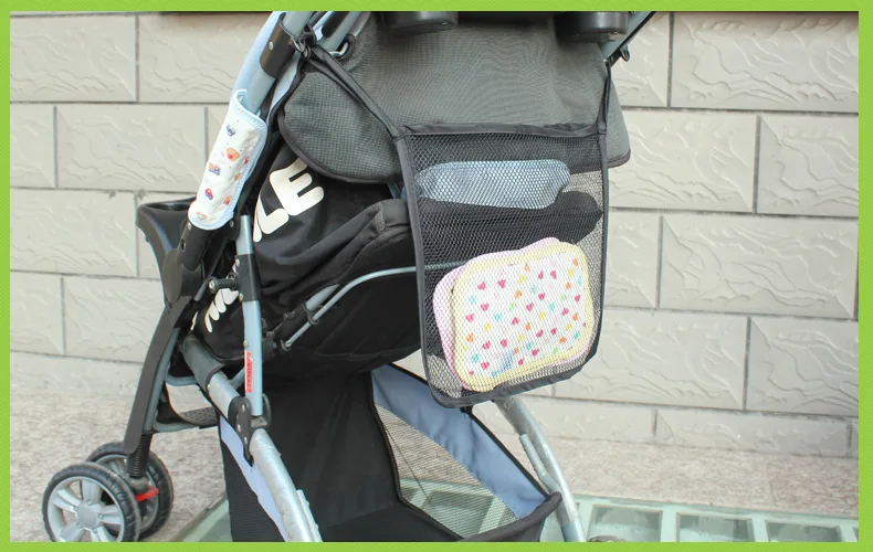 30*30 см детская коляска с сетчатым карманом для сиденья многофункциональная детская коляска на колесиках Сетчатая Сумка для сиденья карманные аксессуары для коляски