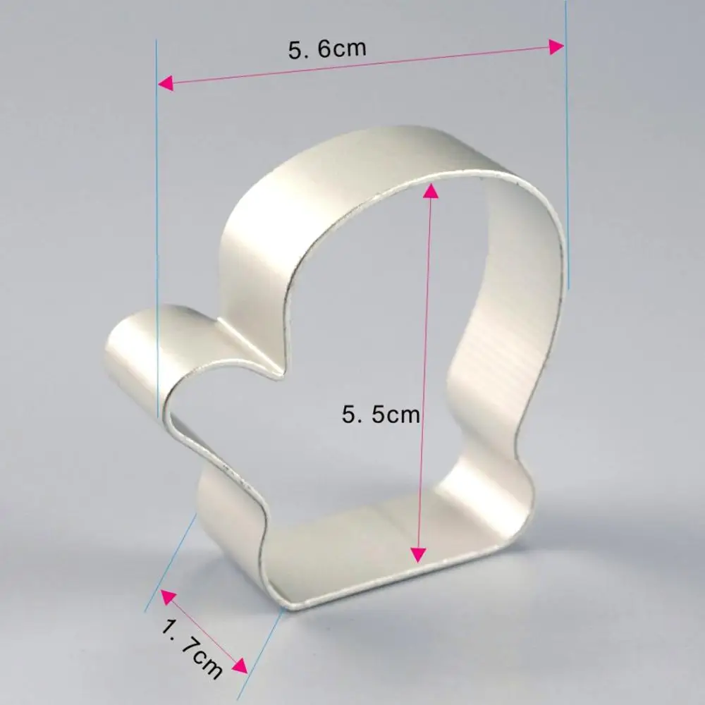 

Best Sale Aluminum Cake tools Bakeware Mould Fondant Cookie Cutters Biscuit Mold Kitchen Diy Glove-Shaped