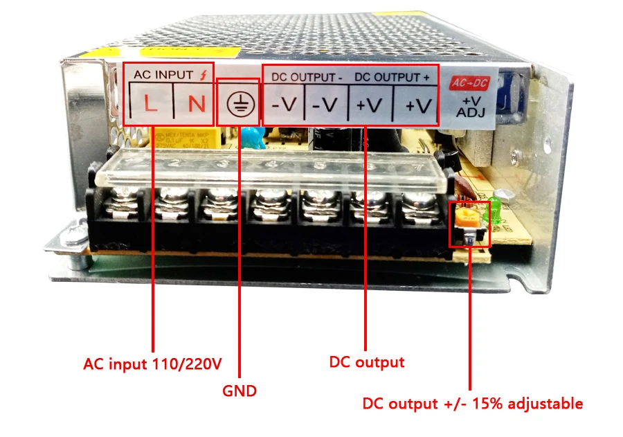 Питание адаптер DC 5V 12V 24V 36 V трансформаторы до 5 лет, 12 предметов в упаковке, 24 В, 36 В, 1A 2A 3A 5A 6A 8A 10A 15A 20A светодиодный драйвер Светодиодные ленты лаборатории