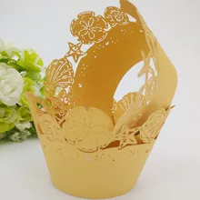 Новейшая 100 шт. Лазерная огранка обертка для кексов форма для порционной выпечки Свадебный чай на день рождения вечерние инструменты для украшения дома многоцветный 8zSH162