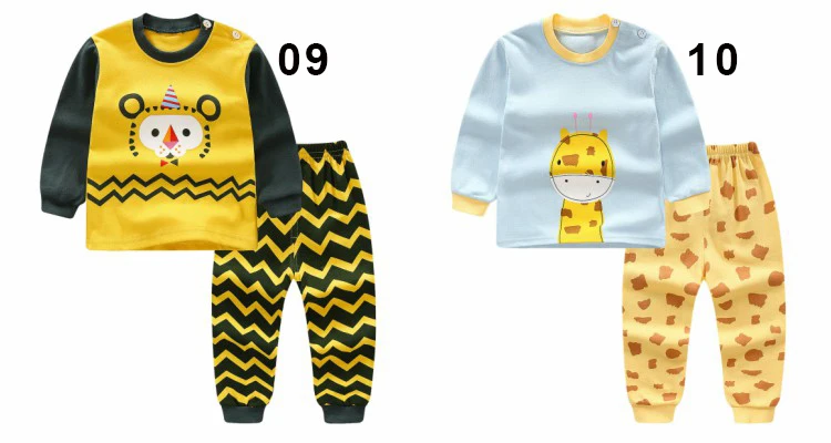 Newborn pajamas children sleepwear baby pajamas sets boys girls animal pyjamas pijamas cotton nightwear clothes kids clothing