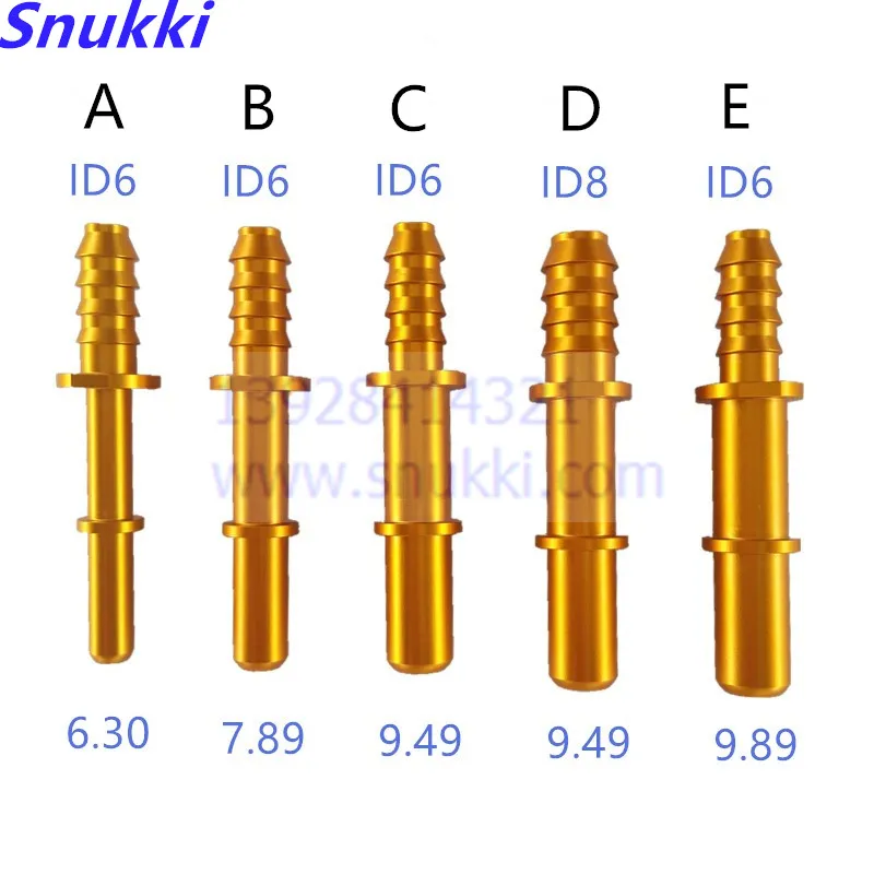 

6.30 7.89 9.49 9.89 ID6 ID8 auto Fuel line quick connector universal general comon longer metal male connector 2pcs a lot