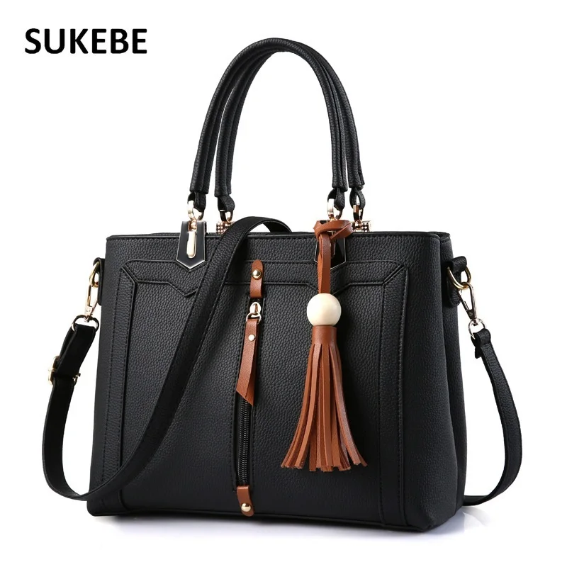 High Quality Handbag 2017 Fashion Women Bag Leather Shoulder Bag Casual Leisure Ladies Solid Color Messenger