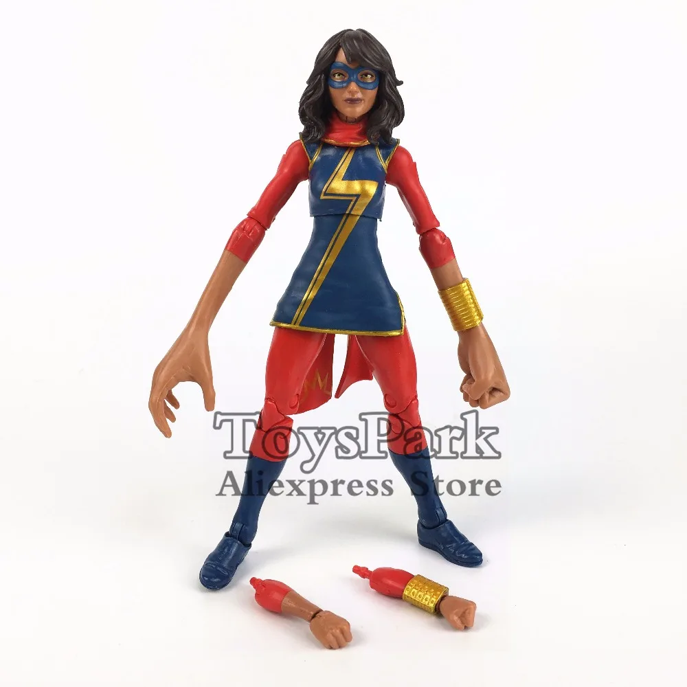 

Marvel Legends Series 6" MS. Marvel Action Figure From 2017 Spider Man SANDMAN BAF Wave Collectible Loose Original