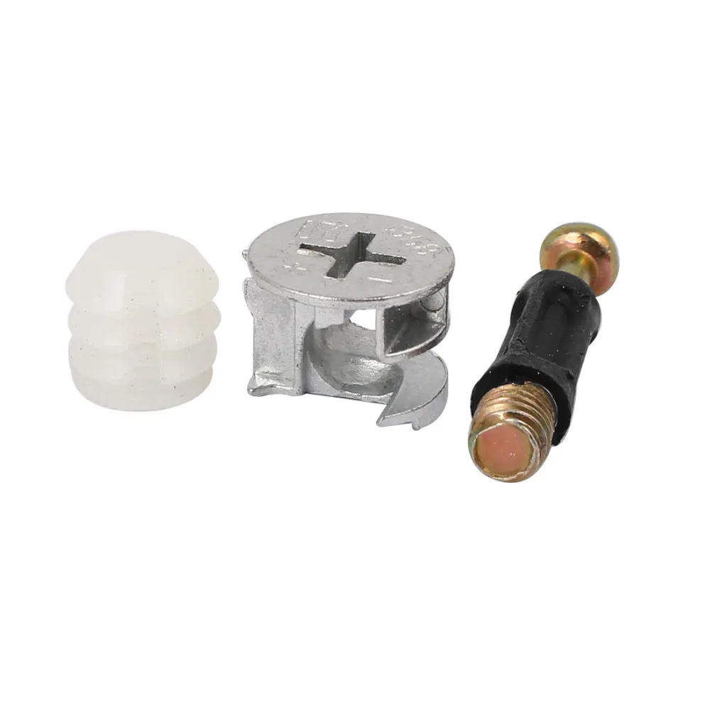 Uxcell Metal, Plastic Office Furniture Connecting Dowel Pre-inserted Nut Eccentric Cam Fitting 15mmx11mm D*H 20 Sets Hot Sale Uxcell Metal, Plastic Office Furniture Connecting Dowel Pre-inserted Nut Eccentric Cam Fitting 15mmx11mm D*H 20 Sets Hot Sale
