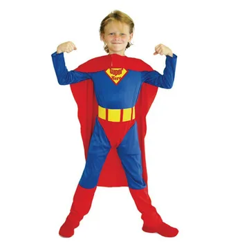 

Halloween Children superman costume boy and girl super hero fan clothing cosplay kid party costume halloween holiday
