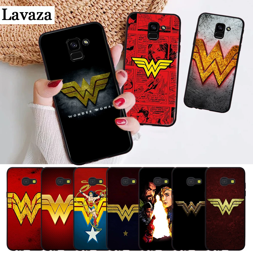 

Lavaza Wonder Woman Logo Silicone Case for Samsung A3 A5 2016 2017 A6 Plus 2018 A7 A8 A9 A10 A30 A40 A50 A70 J6